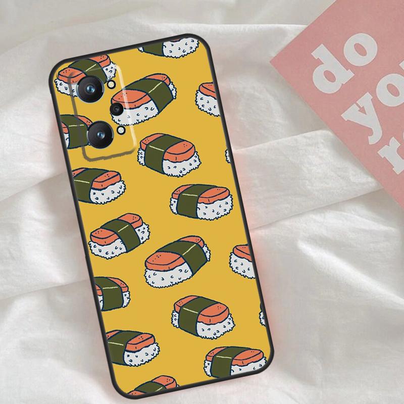 Sushi Food Case For Realme C53 C55 C33 C63 C61 C51 C65 C67 C71 C75 11 12 13 14 Pro Plus GT6 GT7 15 Pro