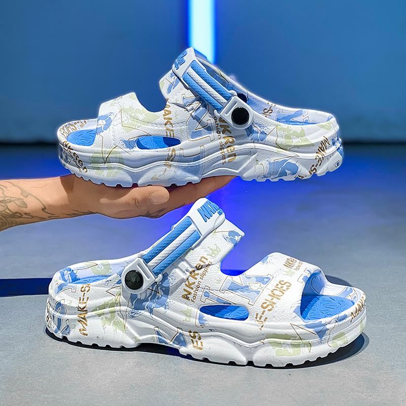New Summer Men Sandals Slippers Indoor Shoes Beach Casual Slippers Soft Sole Platform Slides Men EVA Flip-flops Couple Sandals