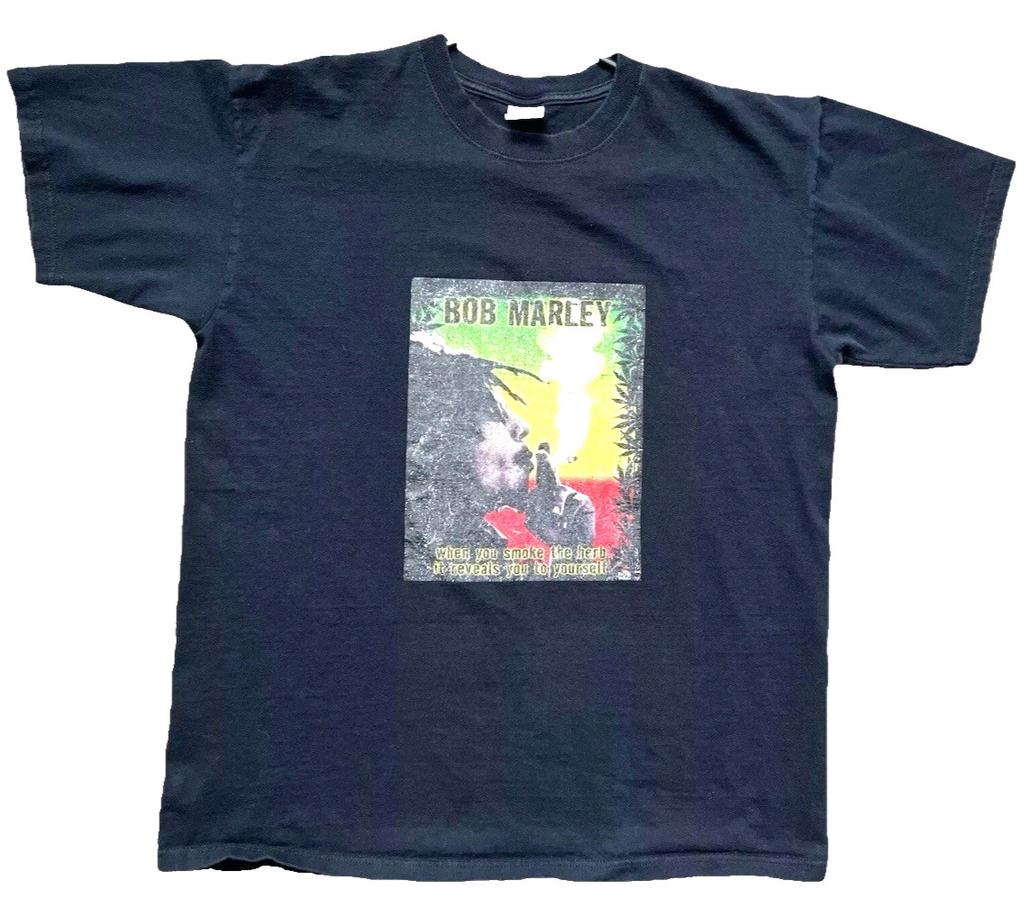 Vintage Bob Marley T Shirt Sz L 90s Rasta "When Smoke the Herb Reveals Yourself" Unisex T-Shirt