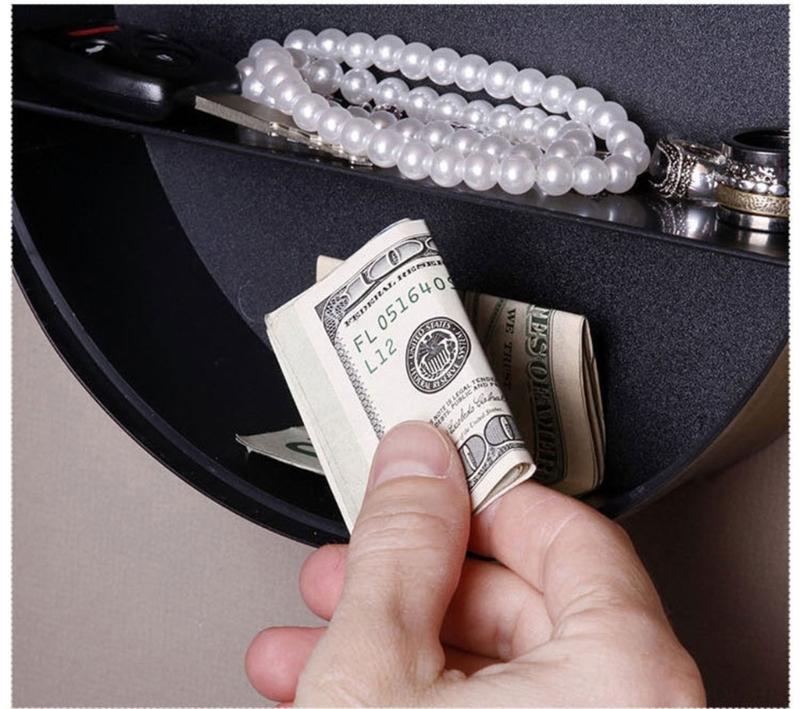 Wall Clock Storage Safe for Money Decorative Jewelry Holder with Hiddens Compartment Secure Cash Storage Container