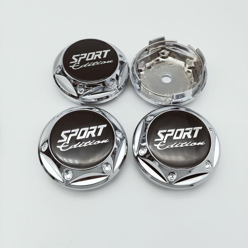 4 adet modifiye göbek orta kapağı Sport Edition Otomobil Toz geçirmez tekerlek orta kapağı 68MM jant kapakları Lastik merkezi logo kapağı Otomobil modifikasyonu