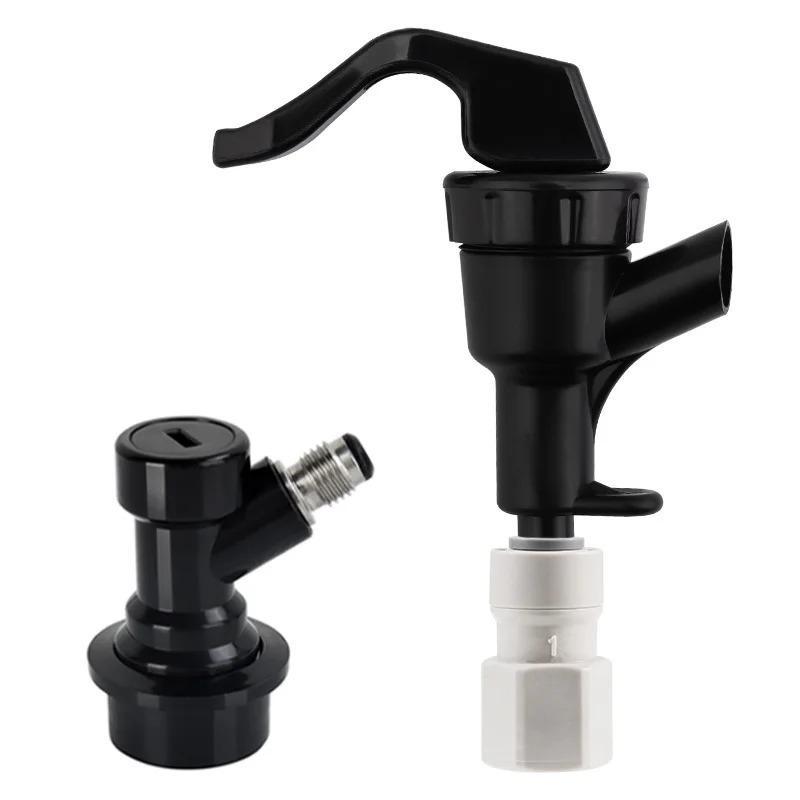 Picnic Party Tap Plastic Beer Faucet Liquid Ball Lock Quick Connector For Homebrew Beer Keg