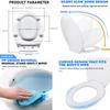 Toilet Seats with Slow Close Hinges Cover Toilet Accessory Portable Slow Down Seat Cover Bathroom Fixture Toilet Parts