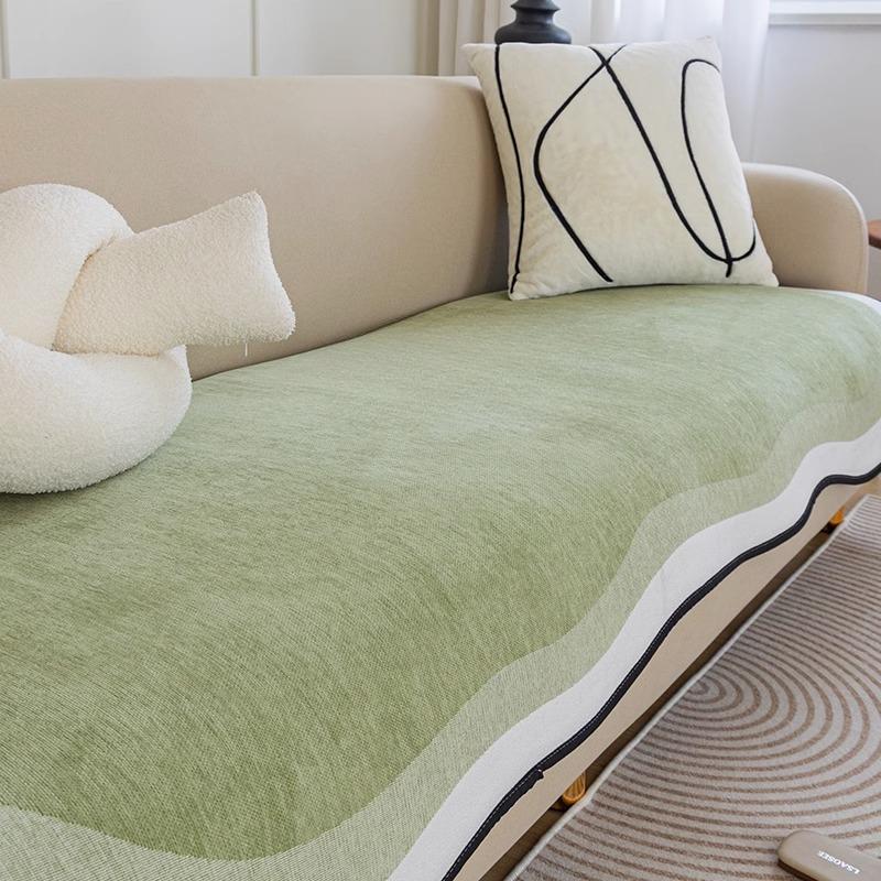 

Подушка для дивана из шенилла неправильной формы, универсальная нескользящая подушка для четырех сезонов специальной формы, простая тканевая подушка для чехла на диван высокого качества 70*70cm