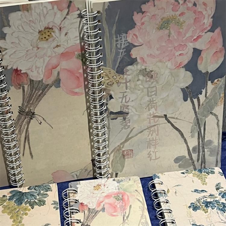 4Pieces Twin Coil Binding Notebook College Ruled Note Book for Writing 100 Page Wide Lined Journal Notepads 14x20cm