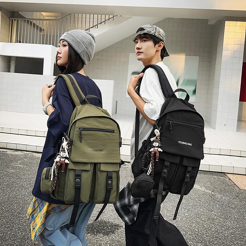 Schoolbag Large Capacity Travel Backpack College Student Backpack Student Water-proof Fashion Trend Campus Men's Lightweight School Bag