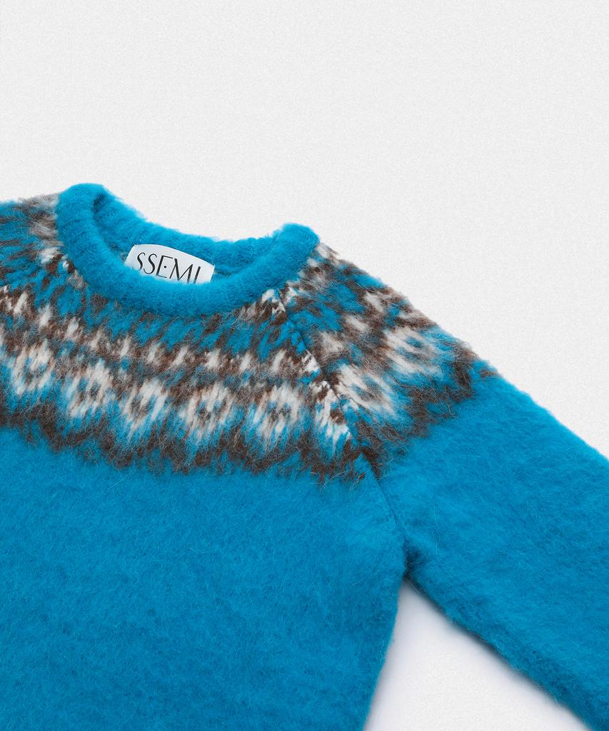 SSEMI Nordic Brushed Round Knit(Bl)