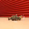 Messing Fischfiguren Retro Glückstier Statue Miniatur Ornament Teetier Niedliche Geschenke Schreibtischdekoration Heimdekoration