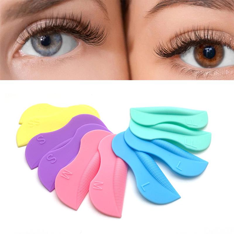 5 Pair Lash Lift Lifting Curlers Curl Silicone Shields Pads Multicolor Reusable