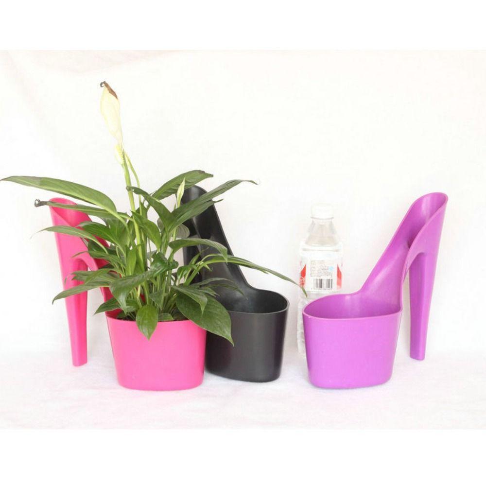 Пластиковые горшки для цветов в форме обуви, садовые горшки, креативный цветочный горшок