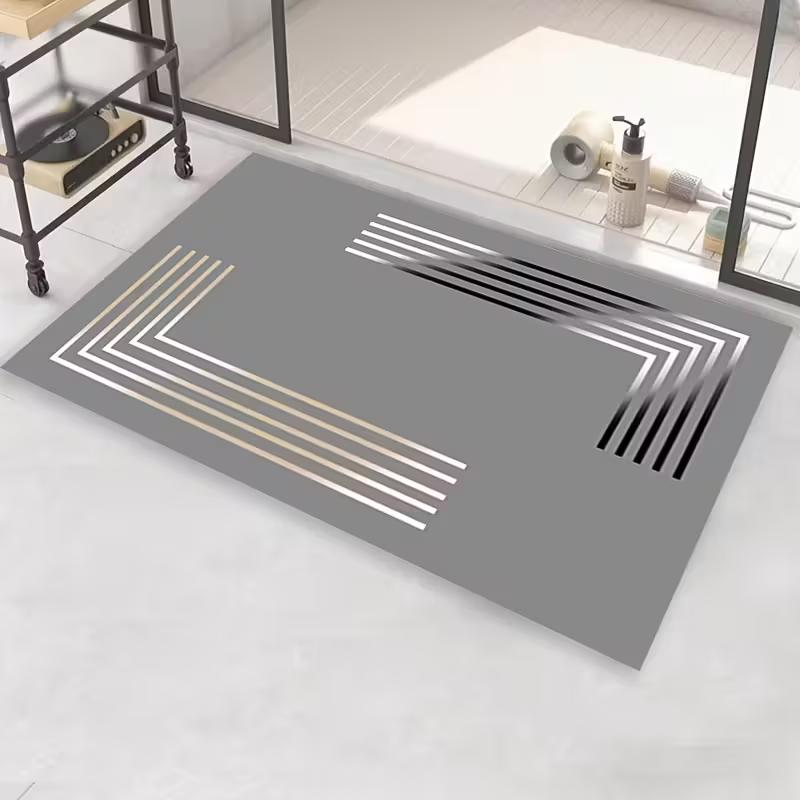 60*90cm Non-Slip Bathroom Absorbent Diatomite Mat, Soft and Super High Quality Quick-Dry Shower Rug