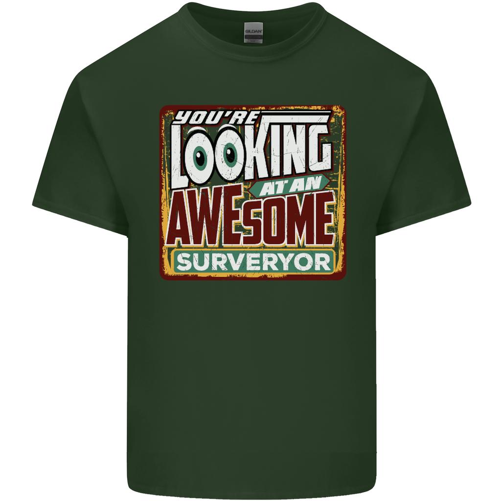 Youre Looking At an Awesome Surveyor Unisexs Light Cotton TShirt