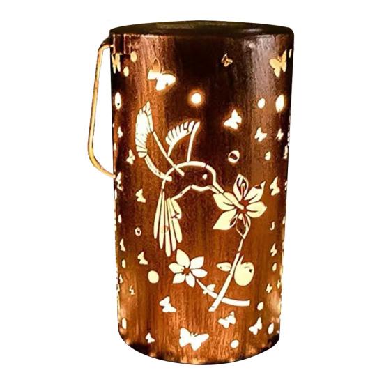 

Solar Sunflower Garden Lantern Metal Outdoor Hanging Light Waterproof Energy-Saving Tabletop Light for Patio Pathway Decor Hummingbird