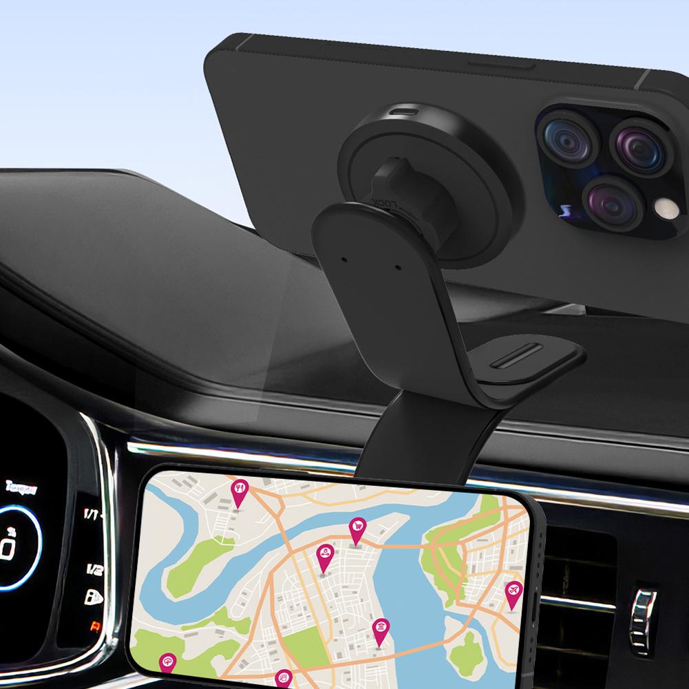 For MagSafe Wireless Car Charger Magnetic Car Phone Mount Bendable Cell Phone Holder Phone Bracket for iPhone