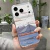 Anime Style Mountain Pattern Case For iPhone 17 Pro Max Coque iPhone 16 15 14 13 12 Pro Max 11 Clear TPU Silicone Soft Cover