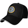 Oklahoma State Seal Baseball Cap Polyester Adjustable Trucker Hat Casual Sun Protection