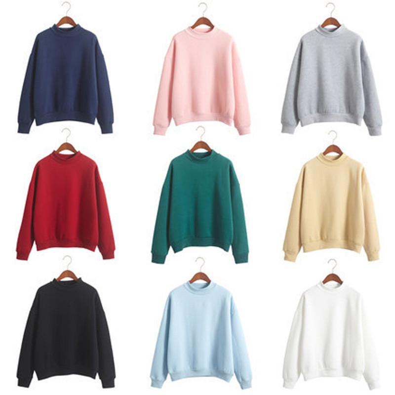 Felpa con cappuccio in pile tinta unita da donna con maniche lunghe e vestibilità rilassata per l'abbigliamento casual autunnale invernale