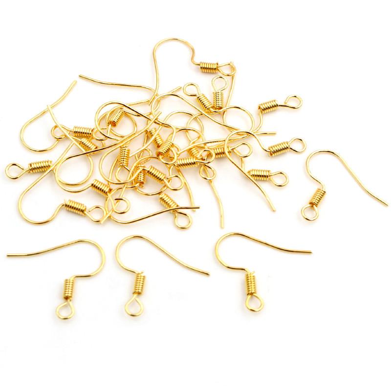 20x17mm 100pcs/lot DIY Earring Findings Earrings Clasps Hooks Fittings DIY Jewelry Making Accessories Iron Hook Earwire Jewelry