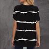 Women's Fashion Casual Loose Round Neck Printed Short Sleeve T-Shirt Top