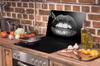 Glass Protective Plate for the Stove 70x52 Mouth