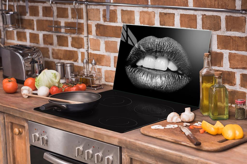 Glass Protective Plate for the Stove 70x52 Mouth