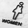 1PC Personalized Creative Door Plates Toilet Sign Signage Board Home Decor Sign Plaque Acrylic