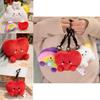 Adorable Cartoon Rainbow Plush Pillow Soft Cloud Heart Shaped Stuffed Toy For Home Decor