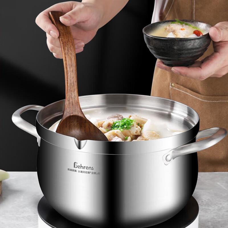 Berghoff 22cm Multifunktionaler 3-lagiger Edelstahltopf mit Dampfeinsatz