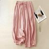 Lantern pants women's lace up loose casual pants