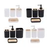 4x Bathroom Accessories Portable Practical Stylish Keep Tidy Bath Essential for Countertop Hotel Restroom Apartment Household