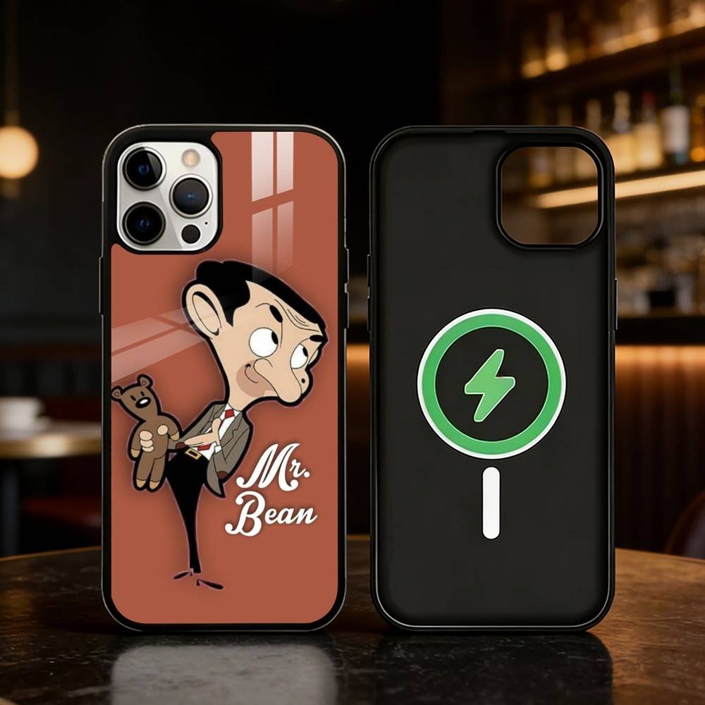 C-Classic M-Mr Bean Telefoonhoesje Voor iPhone 17/16/15/14/13/12/Plus/Pro/Max voor Magnetisch Draadloos Opladen