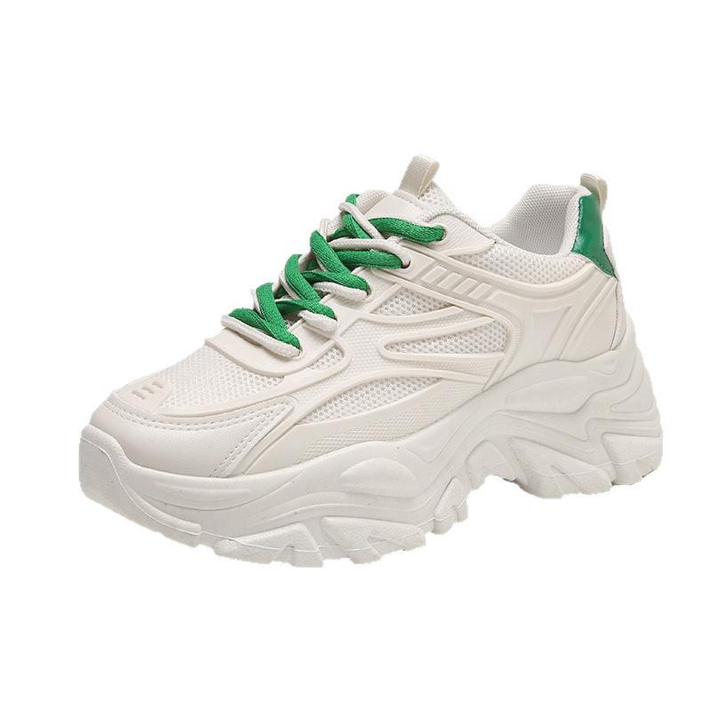 Mesh dad shoes women's new autumn breathable ins tide Korean version versatile sports and leisure thick-soled heightening running shoes