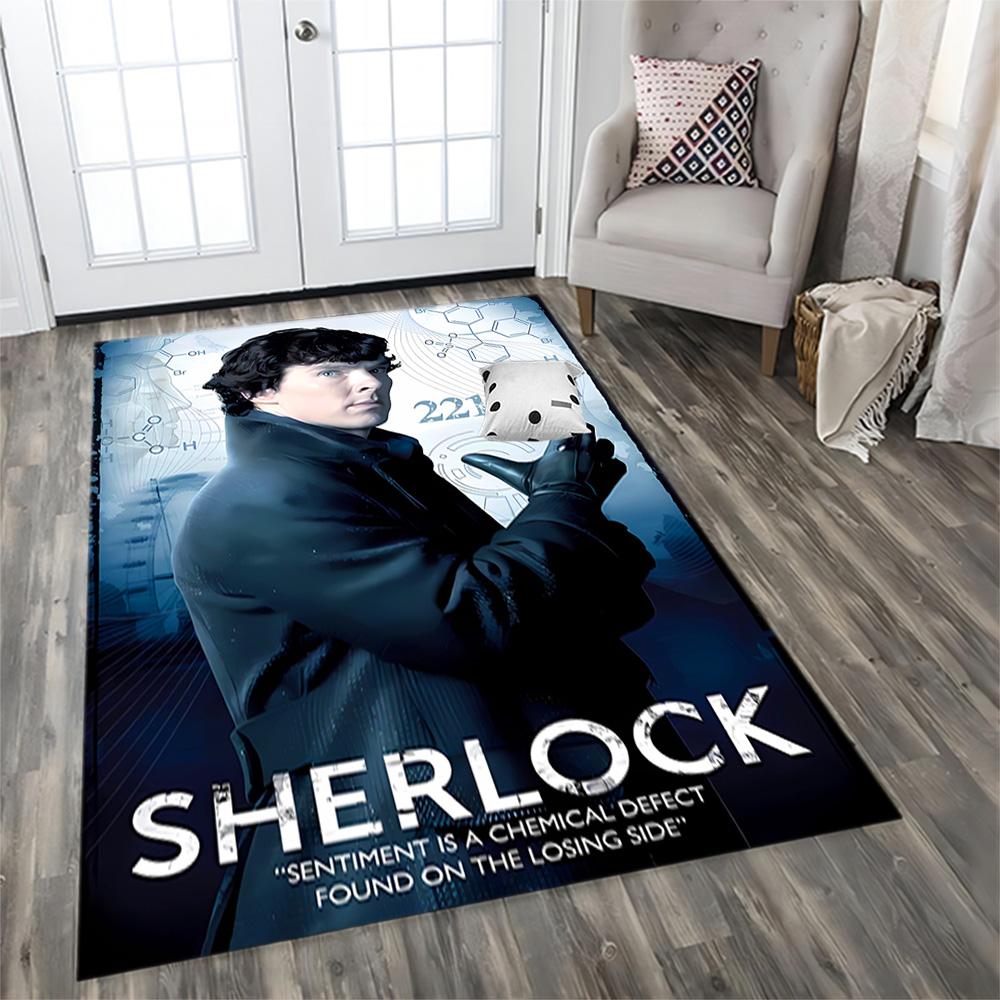 Sherlock Holmes Adventure Rug for Living Rooms, Bedrooms, Home Décor, and As Gifts.