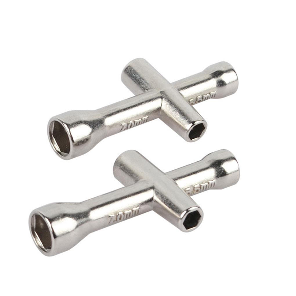 Compact And Heavy-duty Crosses Socket Wrench For Professional Silver Efficient