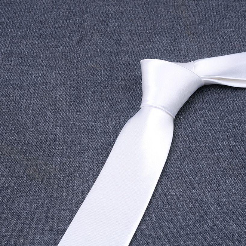 8cm Jednobarevná Polyesterová Hedvábná Pánská Kravata, Více Barev k Dispozici pro Business nebo Neformální Nošení
