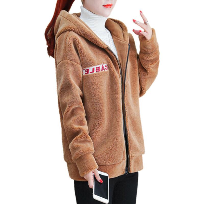 Abrigos con capucha con cremallera Chaquetas sueltas de manga larga para  mujeres Ropa de abrigo de invierno comprar a buen precio — entrega  gratuita, reseñas reales con fotos — Joom