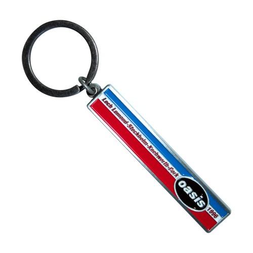 Oasis 1996 Tour Schlüsselanhänger mit horizontalen Streifen