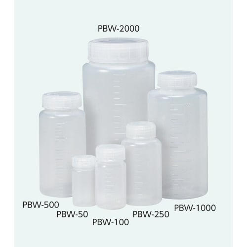 Niigata Seiki BeHAUS Made in Japan Wide Mouth PP Bottle with Ring, 100ml, PBW-100