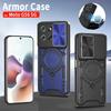 Pro Motorola Moto G56 5G pouzdro Armor silikonové nárazuvzdorné posuvné krytky objektivu kryt telefonu pro MotoG56 G 56 5G magnetický držák s kroužkem na auto Funda