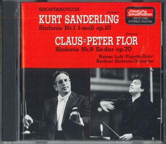 

CD SHOSTAKOVICH - Sym.1, 9: K.sanderling 25TC290 TOKUMA Japan Classical Used