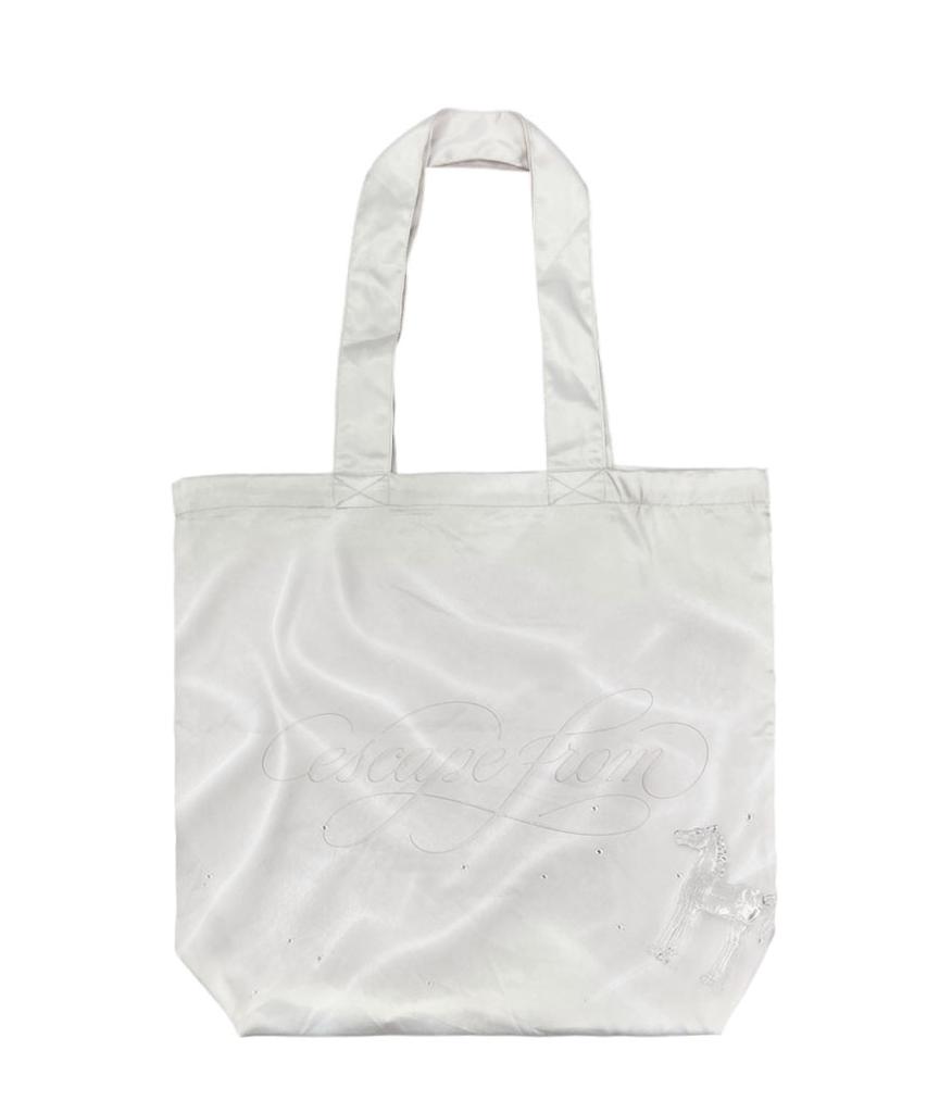 Escapefrom [Escf X Hot Today] Blurry Mood Rose Satin Shopper Bag