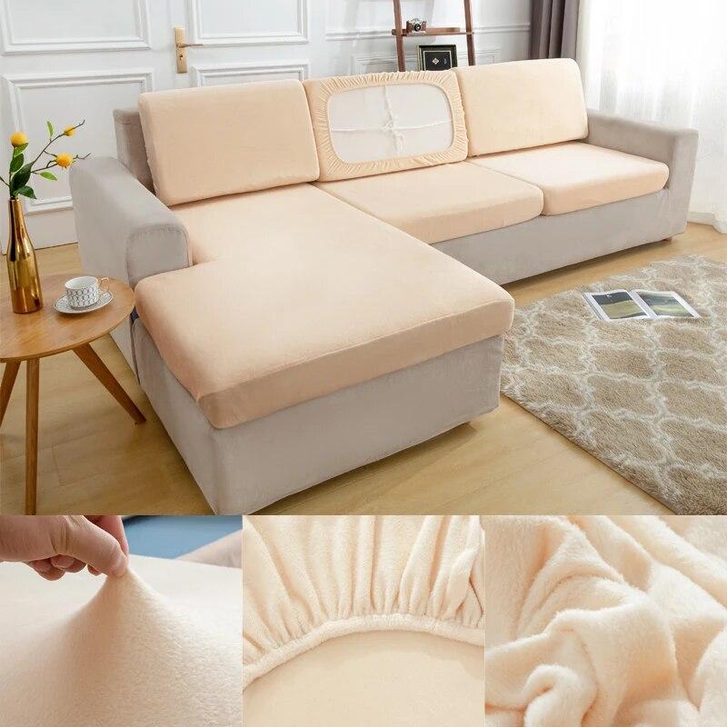 Lavabilă, detașabilă, husă de pernă de șezut pentru canapea de pluș Huse de protecție elastică pentru animale de companie Husă de pernă pentru canapea pentru mobilier