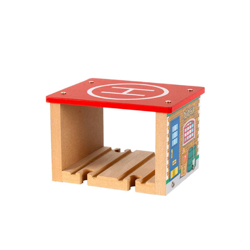 Wooden Track Magnetic Train Toy Wooden Track Scene Accessories Mountain Cave Tunnel Beech Wood Track Children's Toy