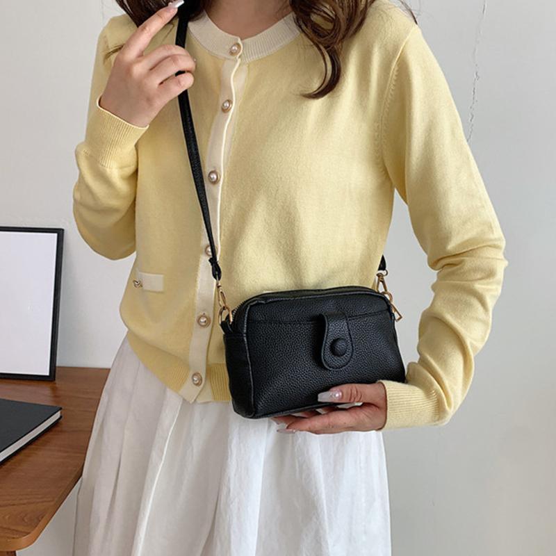 Pu Leather Compact Ladies Crossbody Bag Female Casual Shoulder Bag For Women Designers Luxury Handbag Fashion Women Bag Purse
