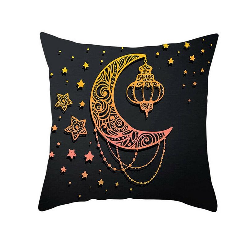 Luxurious Muslim Ramadan Pattern Polyester Pillow Case For Elegant Home Decoration