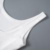 Flower Bud Embroidery Wooden Ear Edge Bra Sling Top Summer Women's Sexy Solid Color Elastic Slim Fit Sleeveless Casual Tank
