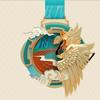Individuell gestaltete Medaille in Tierform im chinesischen Stil, Erinnerungsmedaille für herausragende Mitarbeiter bei Marathon-Unternehmensveranstaltungen, 1 Stück