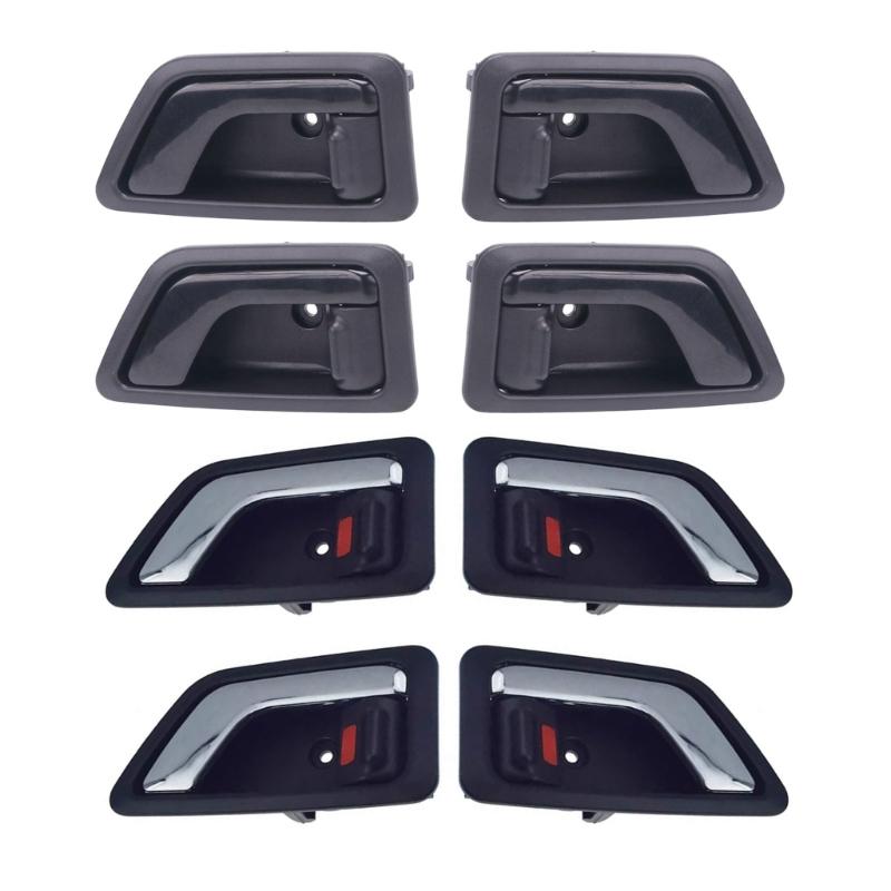 Mechanical Interior Door Handle Replacement Set with Red Lock Indicators, ABS Frames, and Integrated Pull Levers 82610-1C000 82620-1C000 82610-1C020