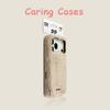 Pour Étui iPhone 17 Pro Max Fourrure de Lapin Couleur Bonbon Anti-Chute Couverture Bumper Intégrale Étui Unique Automne/Hiver avec iPhone 16 15 14 13