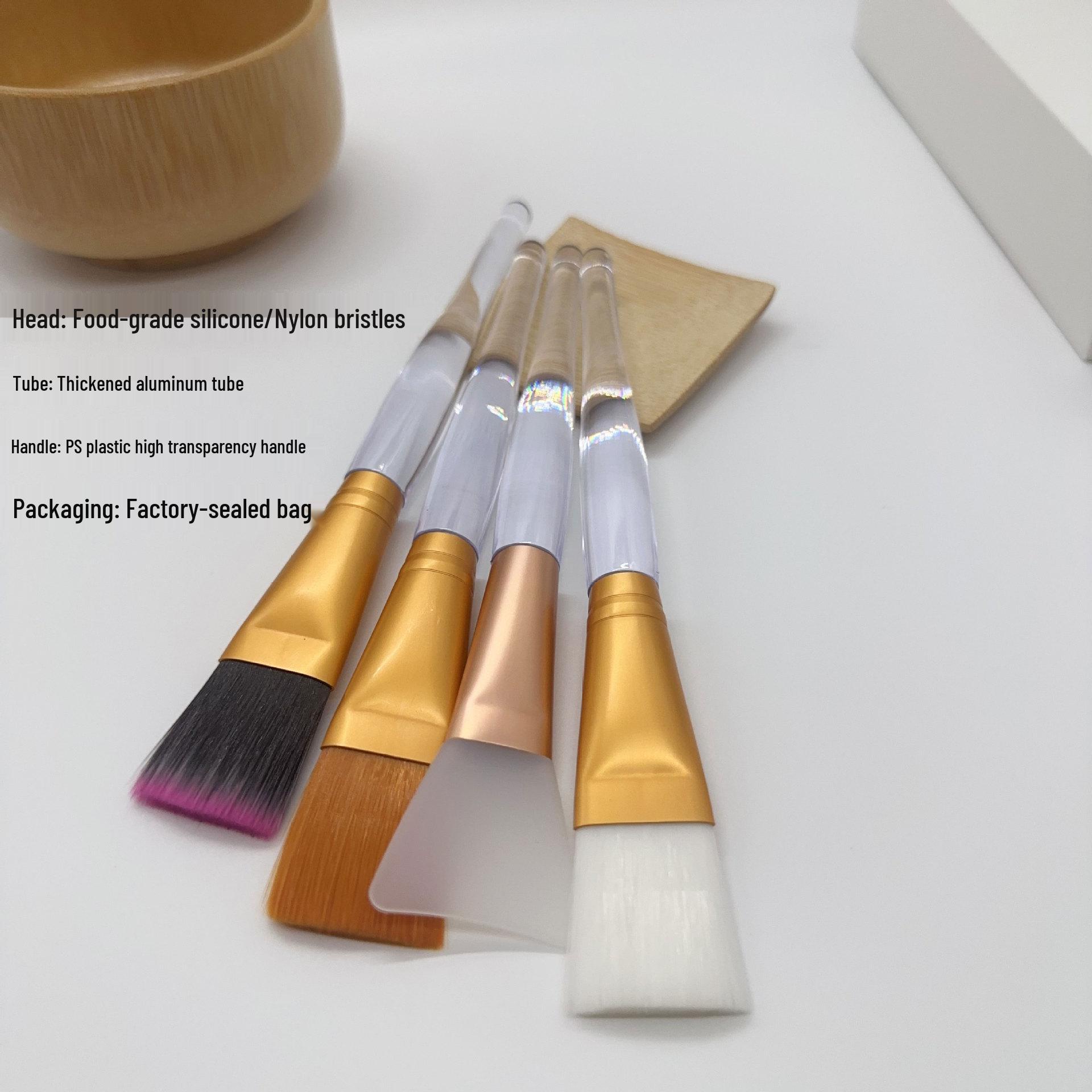 

Soft Bristle & Silicone Mask Brush Set for DIY Beauty and Salon
